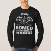 Team Romeo Levenslang Lid T-shirt (Voorkant)