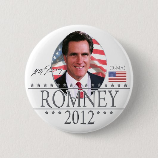 Team Romney in 2012 Ronde Button 5,7 Cm (Voorkant)
