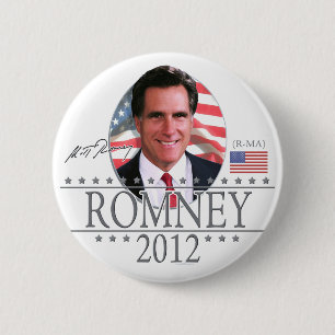 Team Romney in 2012 Ronde Button 5,7 Cm