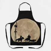 Team Roping Country Westerne Cowboy Moon Schort (Voorkant)