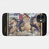 Team Roping Foto Case-Mate iPhone Case (Achterkant (horizontaal))