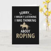 Team Roping | Rodeo Roper Horse Roping Calf Roper Kaart (Gele Bloem)