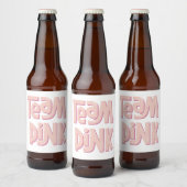 Team Roze Bier Etiket (Flessen)