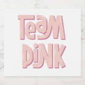 Team Roze Bier Etiket (Enkel label)