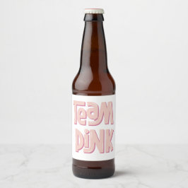 Team Roze Bier Etiket