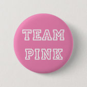 Team Roze Gender onthullen Button (Voorkant)
