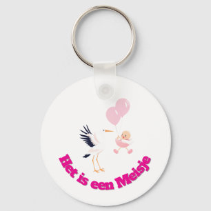 Team Roze - Gender Reveal Design Sleutelhanger