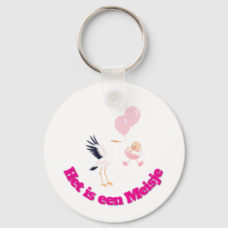 Team Roze - Gender Reveal Design Sleutelhanger