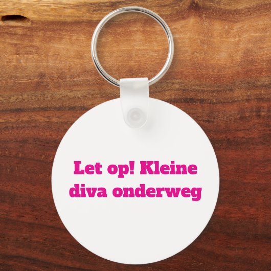 Team Roze - Gender Reveal Design Sleutelhanger (Achterkant)