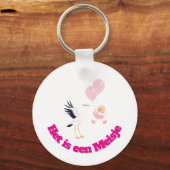 Team Roze - Gender Reveal Design Sleutelhanger (Voorkant)