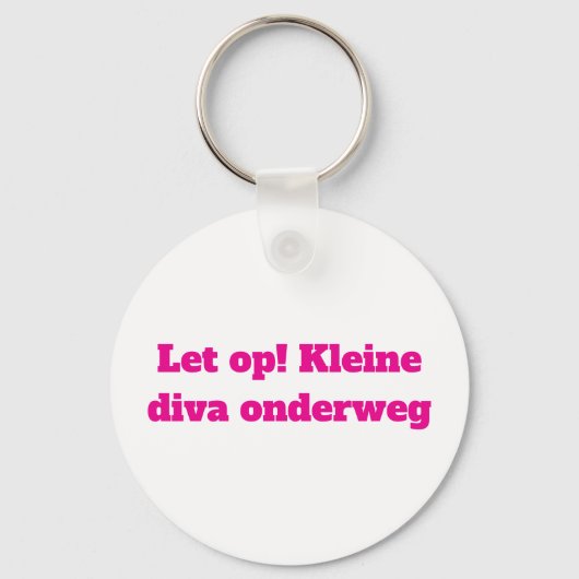 Team Roze - Gender Reveal Design Sleutelhanger (Achterkant)