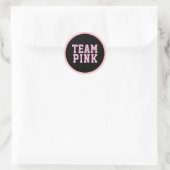 TEAM ROZE Geslacht Onthullen Baby shower Game Labe Ronde Sticker (Tas)