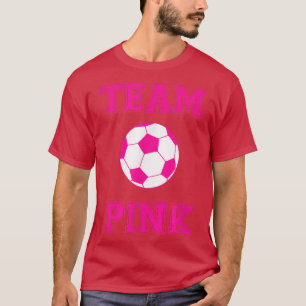 Team Roze meisje Voetbal Geslacht Partij Ti T-shirt