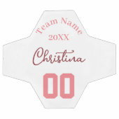 Team roze meisjesnaam voetbal (Enkel)