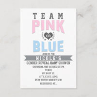 Team ROZE of BLAUW Geslacht Reveal Baby Shower