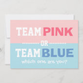 Team Roze of Team Blue Baby Party onthullen Kaart (Voorkant)