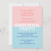 Team Roze of Team Blue Baby Party onthullen Kaart (Achterkant)