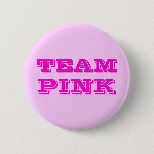 Team Roze Ronde Button 5,7 Cm (Voorkant)