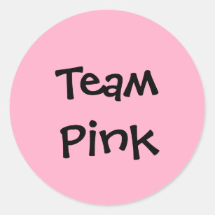 "Team roze" stickers