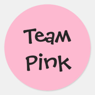 "Team roze" stickers