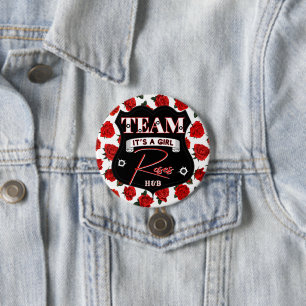 Team Rozen Pistolen of Rozen Geslacht Onthulling R Ronde Button 7,6 Cm