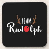 Team Rudolf Kerst Motief Bier Onderzetter (Voorkant)