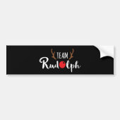 Team Rudolf Kerst Motief Bumpersticker (Voorkant)