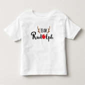 Team Rudolph Family Kerstdesign Kinder Shirts (Voorkant)