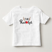 Team Rudolph Family Kerstdesign Kinder Shirts (Voorkant)