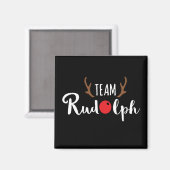 Team Rudolph Kerst Motief Magneet (Voorkant / Achterkant)