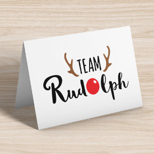 Team Rudolph-kerstcitaat Kaart