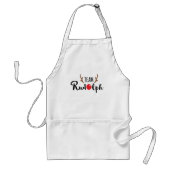 Team Rudolph-kerstcitaat Standaard Schort (Voorkant)