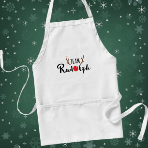 Team Rudolph-kerstcitaat Standaard Schort