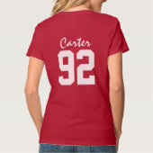 Team Rudolph | Kerstmis | Aangepaste naam T-shirt (Achterkant)