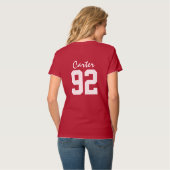 Team Rudolph | Kerstmis | Aangepaste naam T-shirt (Achterkant volledig)