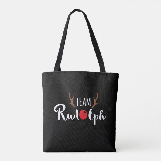 Team Rudolph KerstMotif Canvas tas (Achterkant)