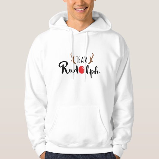 Team Rudolph KerstMotif Hoodie (Voorkant)