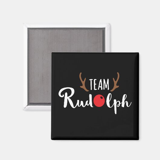 Team Rudolph KerstMotif Magneet (Voorkant / Achterkant)