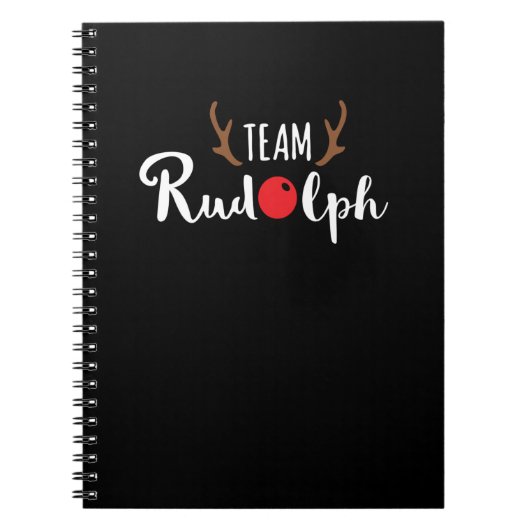 Team Rudolph KerstMotif Notitieboek (Voorkant)