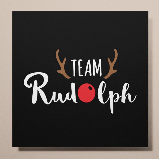 Team Rudolph KerstMotif Poster