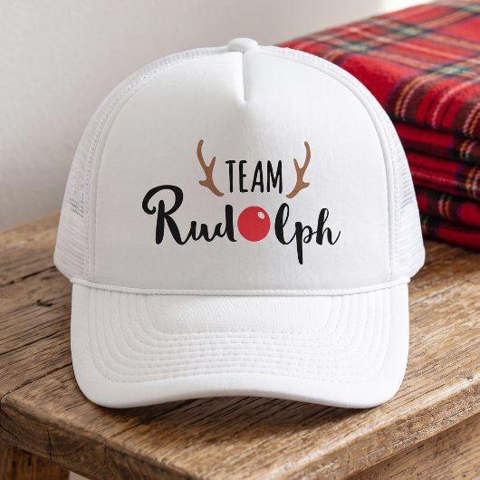 Team Rudolph - Kerstteamlogo Trucker Pet