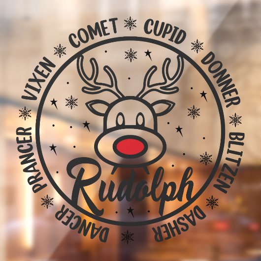 Team Rudolph Raamsticker (Vel 2)