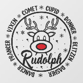 Team Rudolph Raamsticker (Vel)