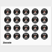 Team Rudolph rendierherten Ronde Sticker (Vel)