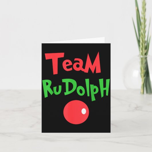 Team Rudolph - Rudolph The Red Nose Reindeer  Kaart (Voorkant)
