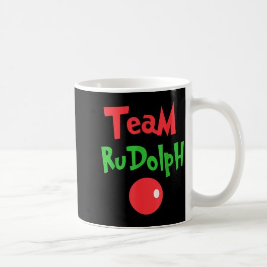 Team Rudolph - Rudolph The Red Nose Reindeer  Koffiemok (Rechts)