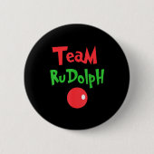 Team Rudolph - Rudolph The Red Nose Reindeer Ronde Button 5,7 Cm (Voorkant)