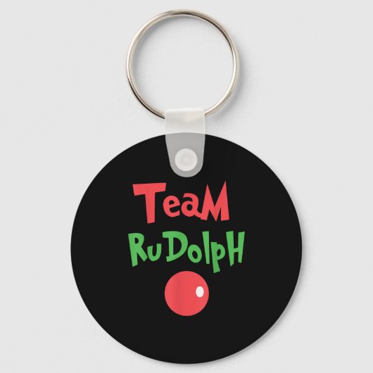 Team Rudolph - Rudolph The Red Nose Reindeer Sleutelhanger (Voorkant)