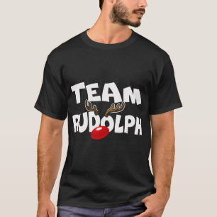 Team Rudolph Schattige Kerstmis rendieren Hertenli T-shirt