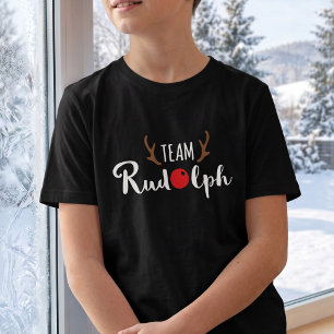 Team Rudolph - Winter Groepsfoto - Donker T-shirt
